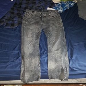 Dark Grey Levi's 501s